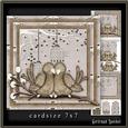 Cardtopper 7x7 with Inlet Grungy Love 224