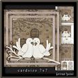 Cardtopper 7x7 with Inlet Grungy Love 225