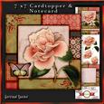 Cardtopper with Inlet Smell the Roses 254