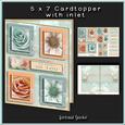Cardtopper with Inlet Soft Roses 260