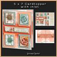 Cardtopper with Inlet Soft Roses 261