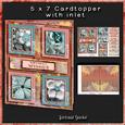 Cardtopper with Inlet All About Flowers 264
