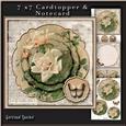 Cardtopper with Inlet All About Flowers Brown 266