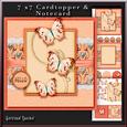 Cardtopper in Love with Butterflies Coralle 272