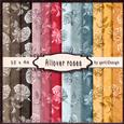 12 x A4 Backgroundpaper Allover Roses 138