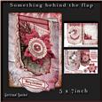 Flap Card 5x7 Inch Red White 330