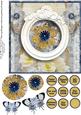 Cardtopper Singlesheet Flowers in a Frame 114