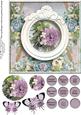 Cardtopper Singlesheet Flowers in a Frame 116