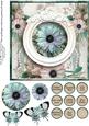 Cardtopper Singlesheet Flowers in a Frame 117
