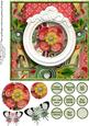 Cardtopper Singlesheet Flowers in a Frame 119