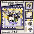 Cardtopper All About Pansy Yellow 389