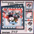 Cardtopper All About Pansy Red 390