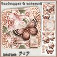 Cardtopper Lovely Butterfly Soft Pink 408