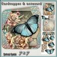 Cardtopper Lovely Butterfly Soft Creme 410