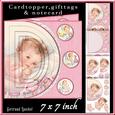 Cardtopper Vintage Baby Girl 439