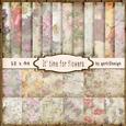 12 x A4 Backgroundpaper It's Time for Flowers 139