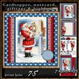 Cardtopper with Large Highbox Christmas Santa 471