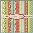Christmas Classic Background Paper Kit Blue Green 143