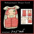Babyjumper Shape Card Kit First Christmas Boy Red 522