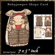Babyjumper Shape Card Kit First Christmas Boy Brown 524