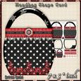 Handbag Shape Card Kit Black 122