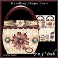 Handbag Shape Cad Kit Burgunder Flower 123