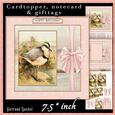 Vintage Soft Pink Bird Cardtopper 525
