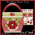 Handbag Shape Card Kit Poinsettia Red 128