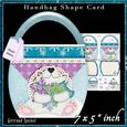 Handbag Shape Card Kit Snowman 130