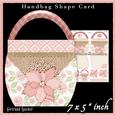 Handbag Shape Card Kit Noel Soft Pink 131