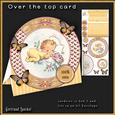 Round Over the Top Card Baby Girl Yellow 535