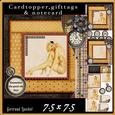Cardtopper Pin Up Girl Yellow 586