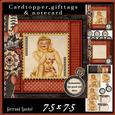 Cardtopper Pin Up Girl Red 587