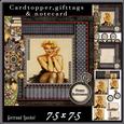Cardtopper Pin Up Girl Blue 588