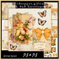 Cardtopper with Matching Envelope Poppy 600