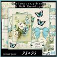 Cardtopper with Matching Envelope Pansy 602