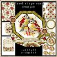 Easel Shape Card Kit with Envelope Christmas 609