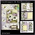 Cardtopper with Matching Envelope Anemone Lilac 633