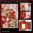 Cardtopper with Matching Envelope Peony 635