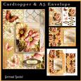 Cardtopper with Matching Envelope Chrysanthemum 638