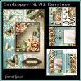 Cardtopper with Matching Envelope Creme Roses 659