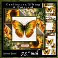 Cardtopper Flowers & Butterfly Sunflowers 665