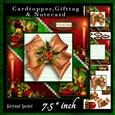 Cardtopper Christmas Bow 669