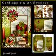 Cardtopper with Matching Envelope Christmas Present 700 699