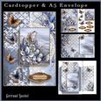 Cardtopper with Matching Envelope Ice Christmas 702