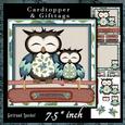 Hoo Hoo Christmas Cardtopper 705 Blue