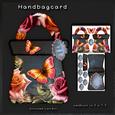 Handbag Shape Card Lovely Flowers 142