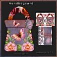 Handbag Shape Card Lovely Flowers 144