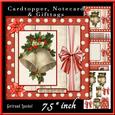 Red Christmas Cardtopper 710