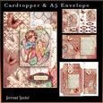 Cardtopper with Matching Envelope Get Well Soon 715